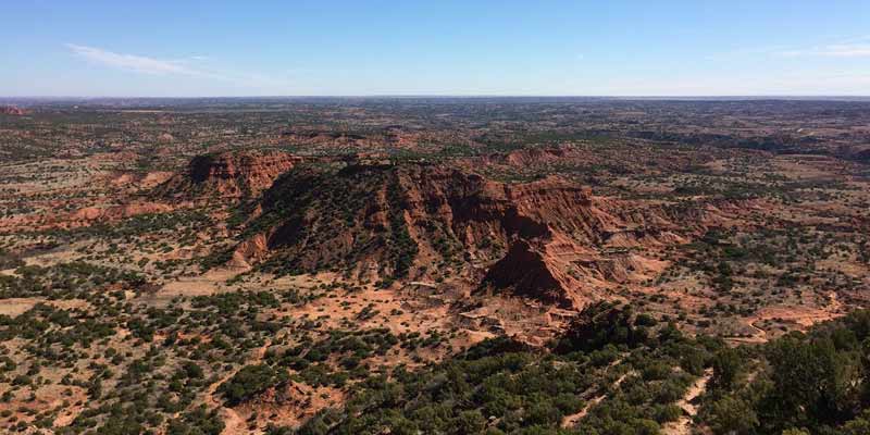 A desert landscape in Caprock Canyons State Park